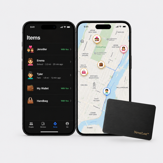 NeverLost™ Tracker Card