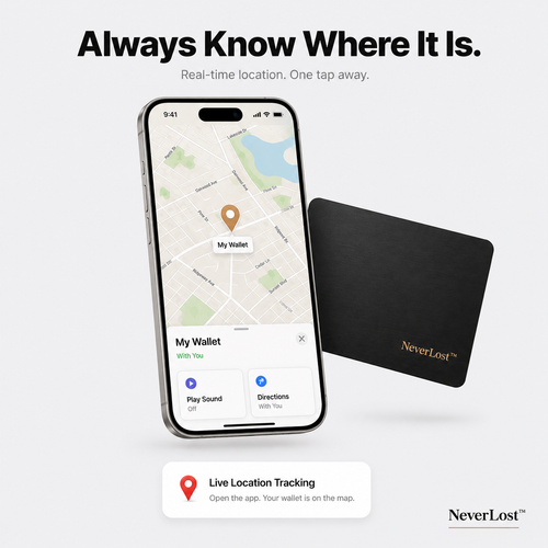 NeverLost™ Tracker Card